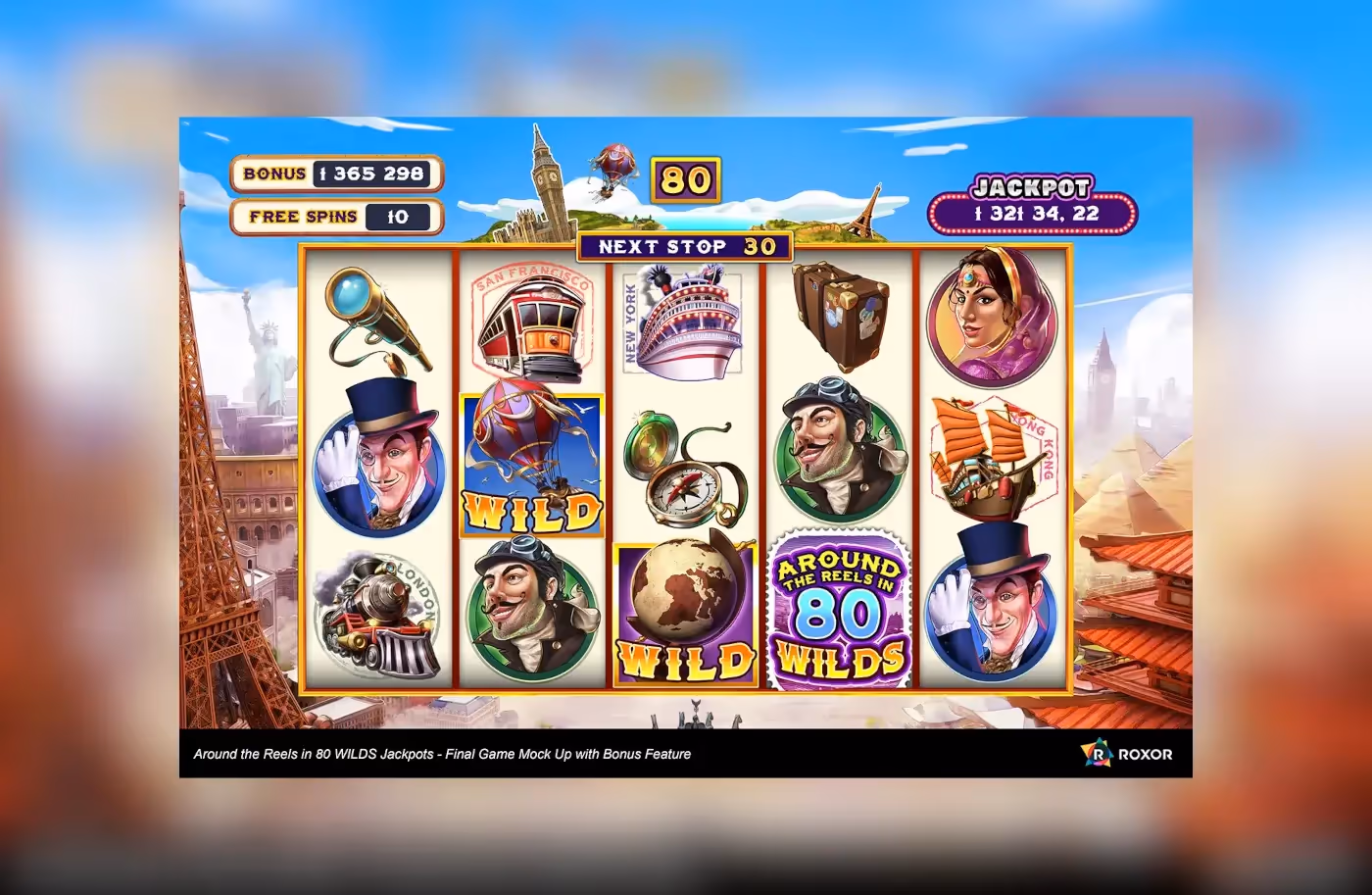 Around the reels in 80 Wilds - Pixijs, JS/TS